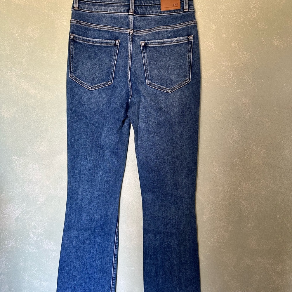 BKE High Rise Distressed Blue Jeans - Picture 2 of 5